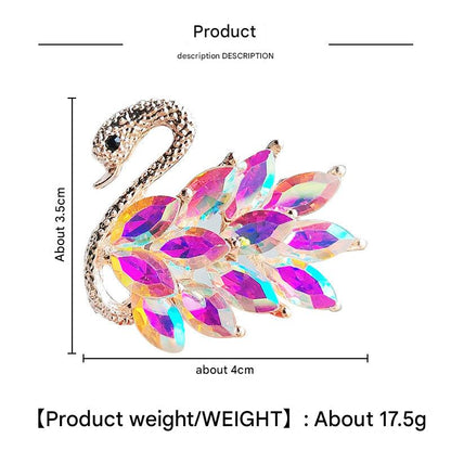High-Quality Alloy and Crystal Brooch - Image 3