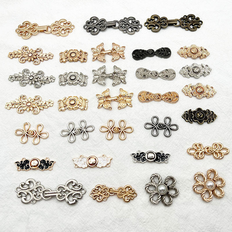 Stylish metal clasp for Hanfu costume