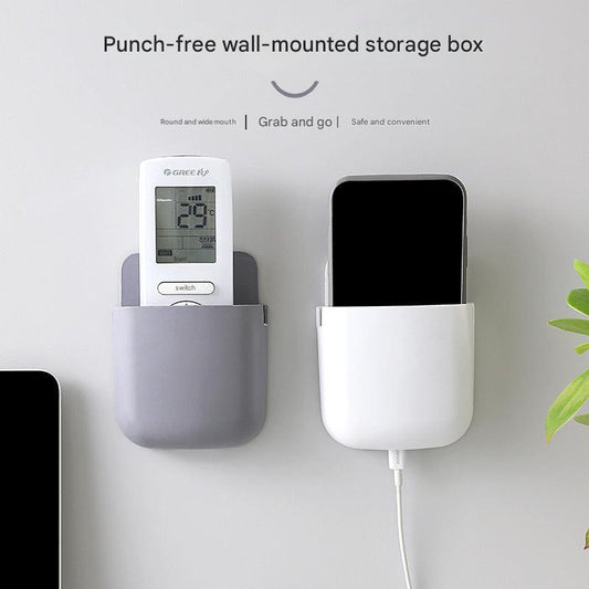 Versatile wall storage for remotes, phones, and more