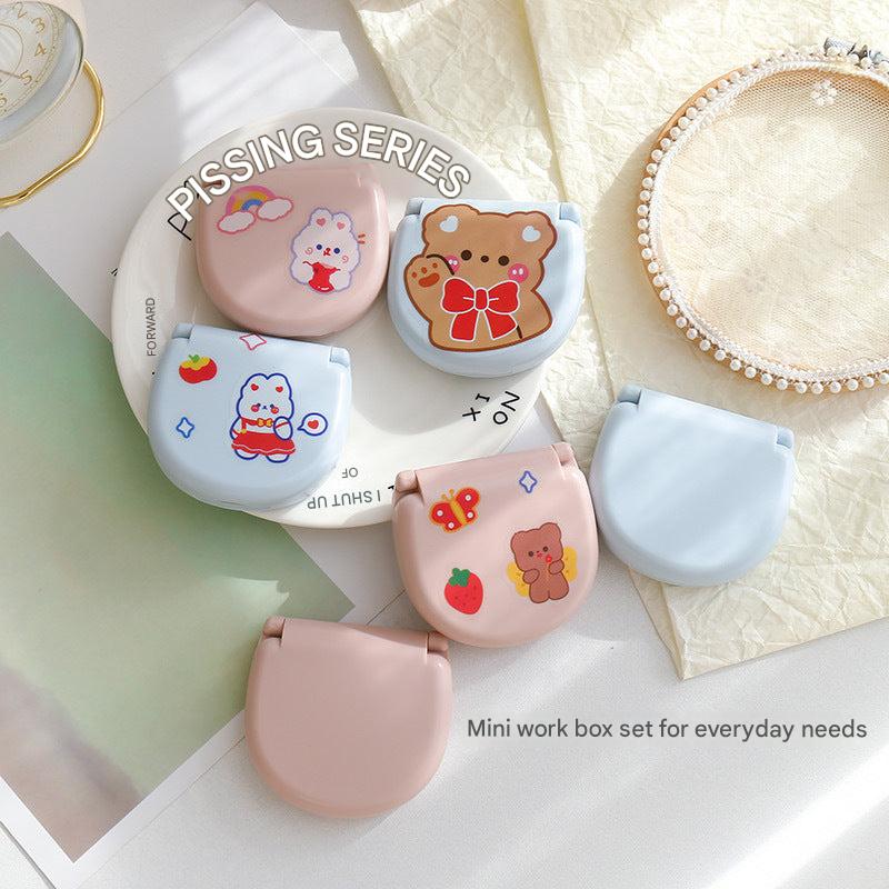 Travel sewing kit pink color
