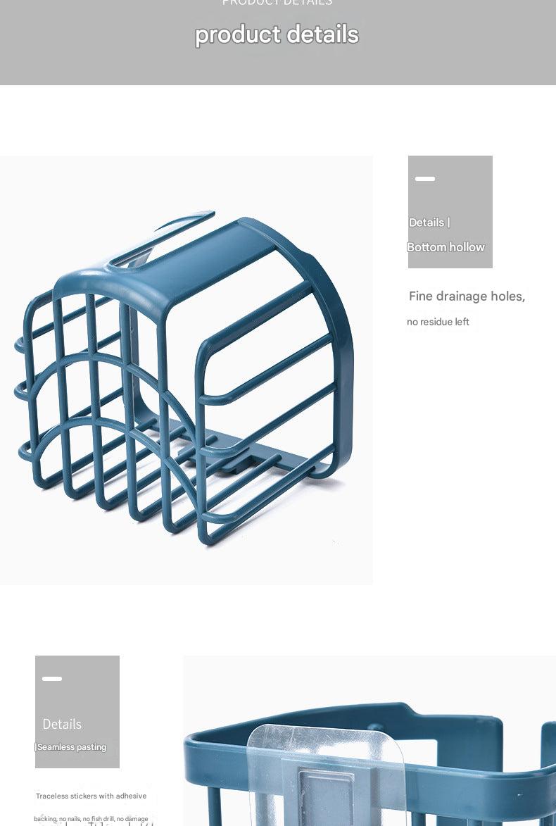 wall-mounted tissue holder in white