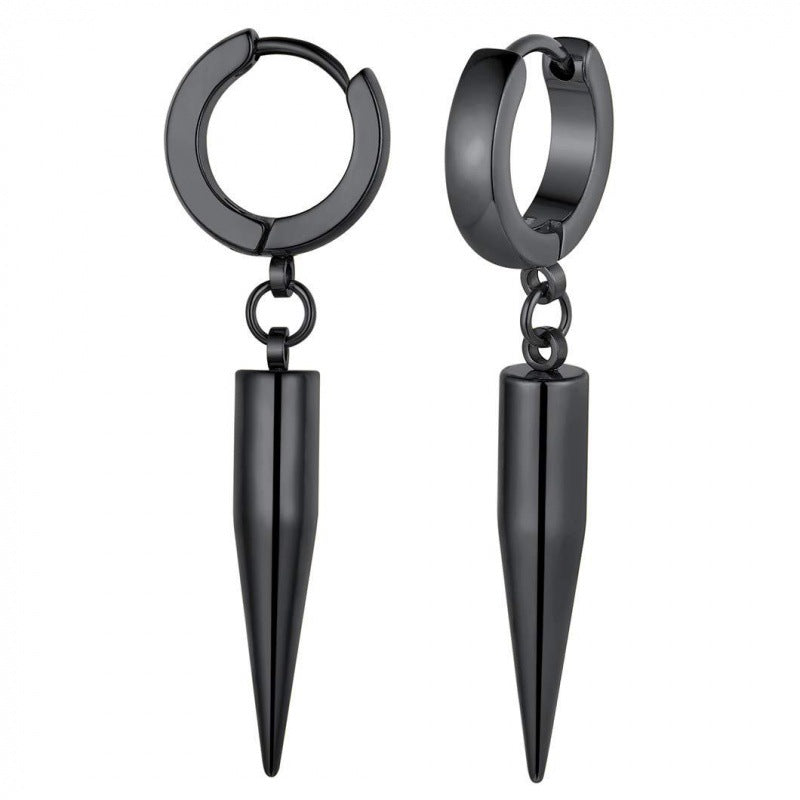 comfortable wear titanium earrings image 10
