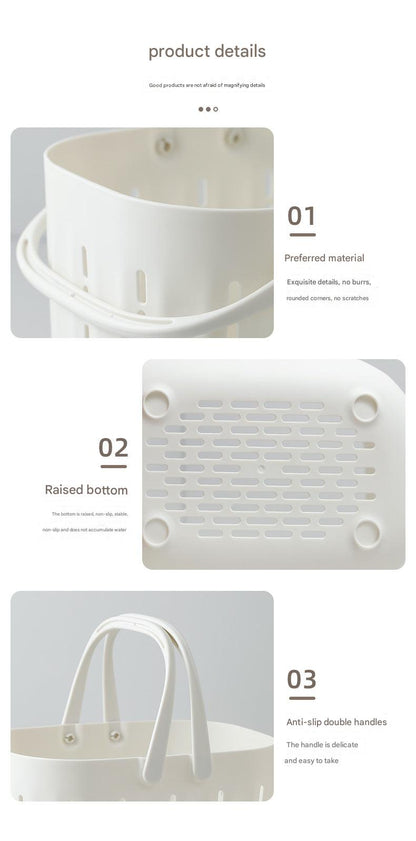 white bathroom storage basket for jewelry and clothes