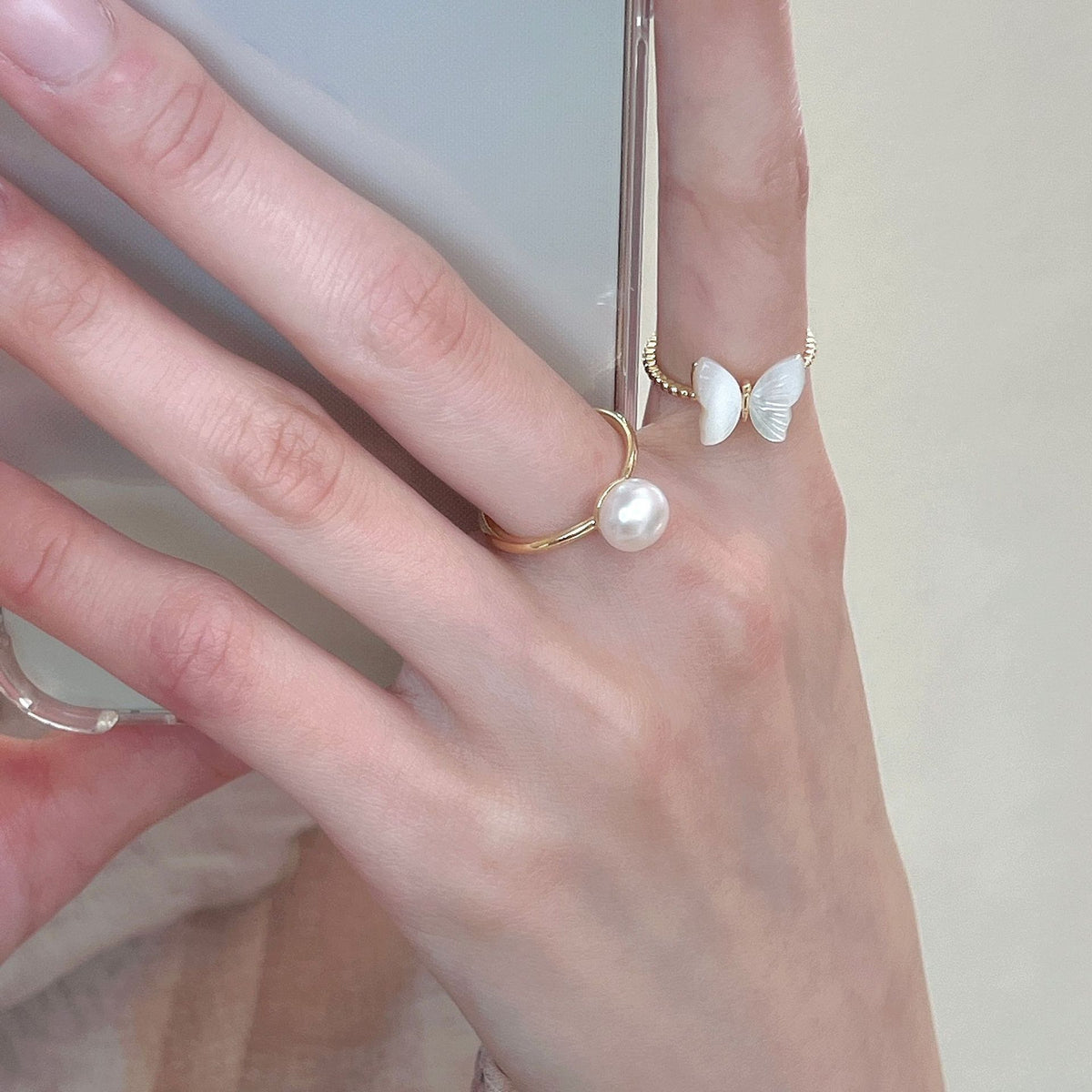 Trendy vintage style butterfly ring - image 10