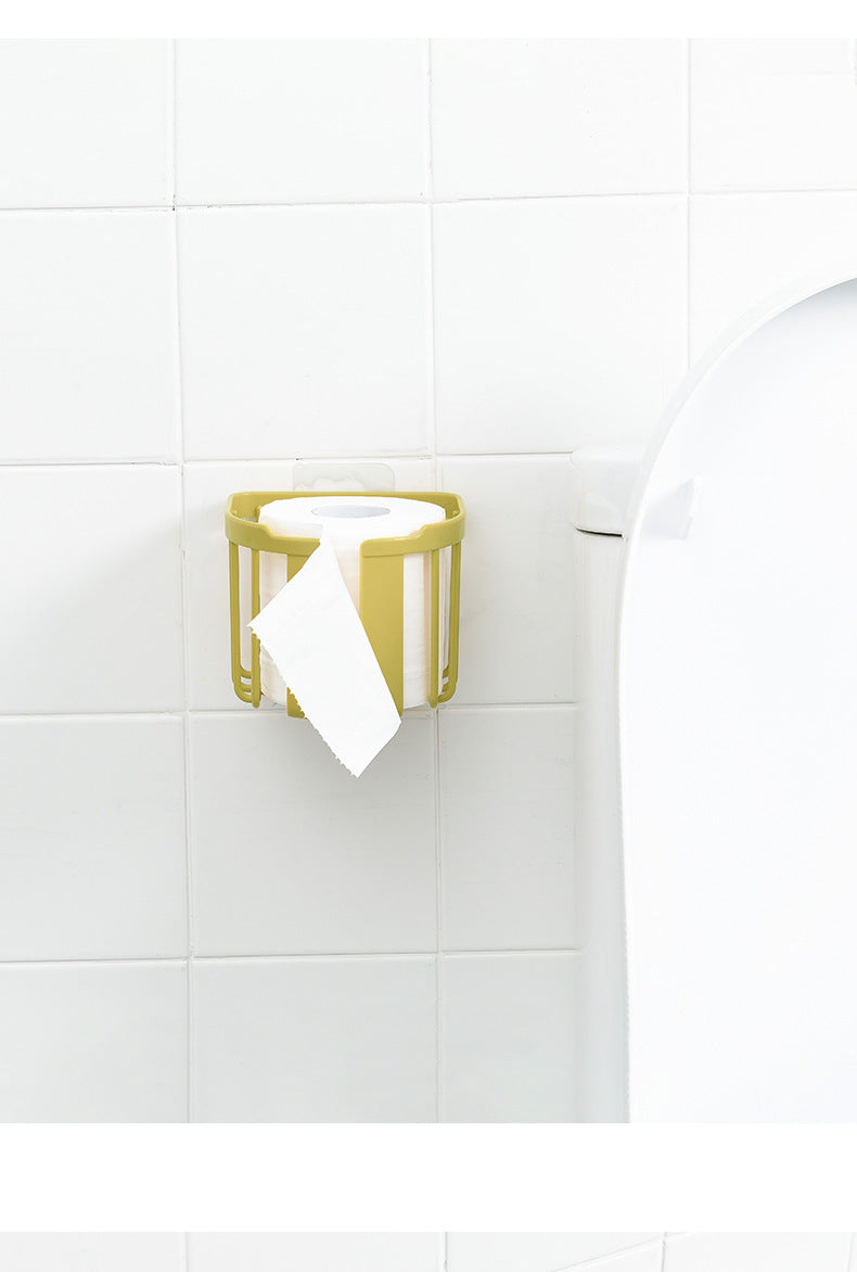 wall-mounted tissue holder in yellow