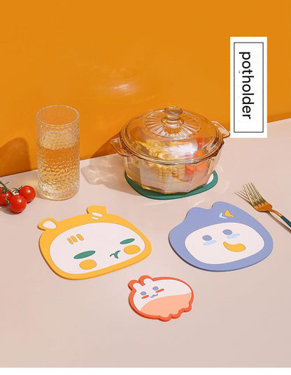 Colorful Cartoon Table Mat - Orange