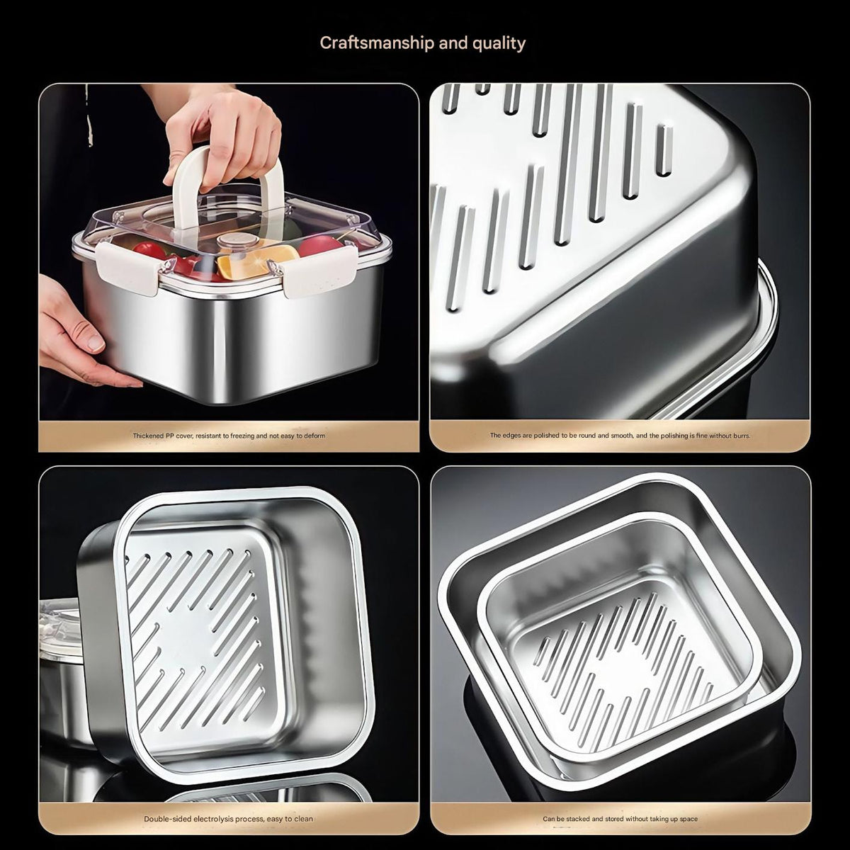 Insulated lunch box showcasing elegant design