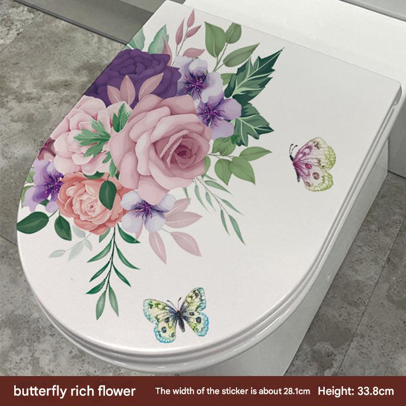 Cute Dolphin Toilet Seat Sticker Image 10