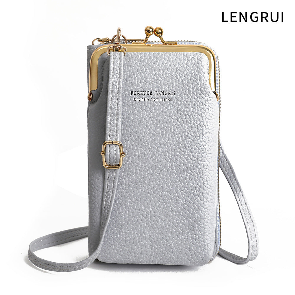 Stylish Mini Women's Phone Wallet Bag - Front View