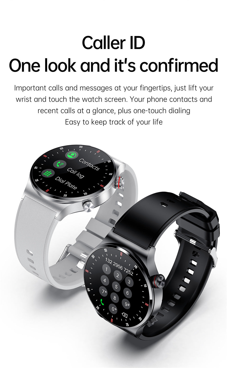 Durable smartwatch in black