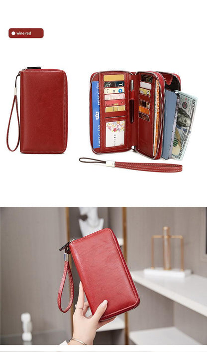 RFID-blocking women's wallet front view