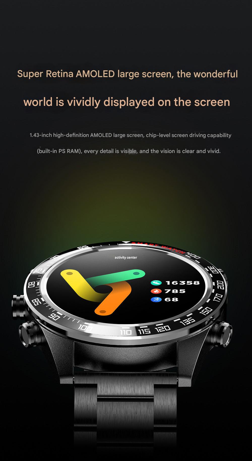 Smartwatch on Wrist with App Interface