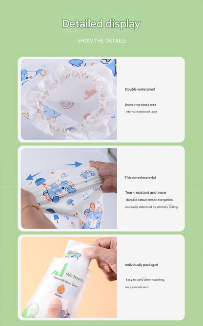 Children's waterproof overshoe rabbit design