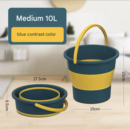 Foldable Fishing Bucket Blue