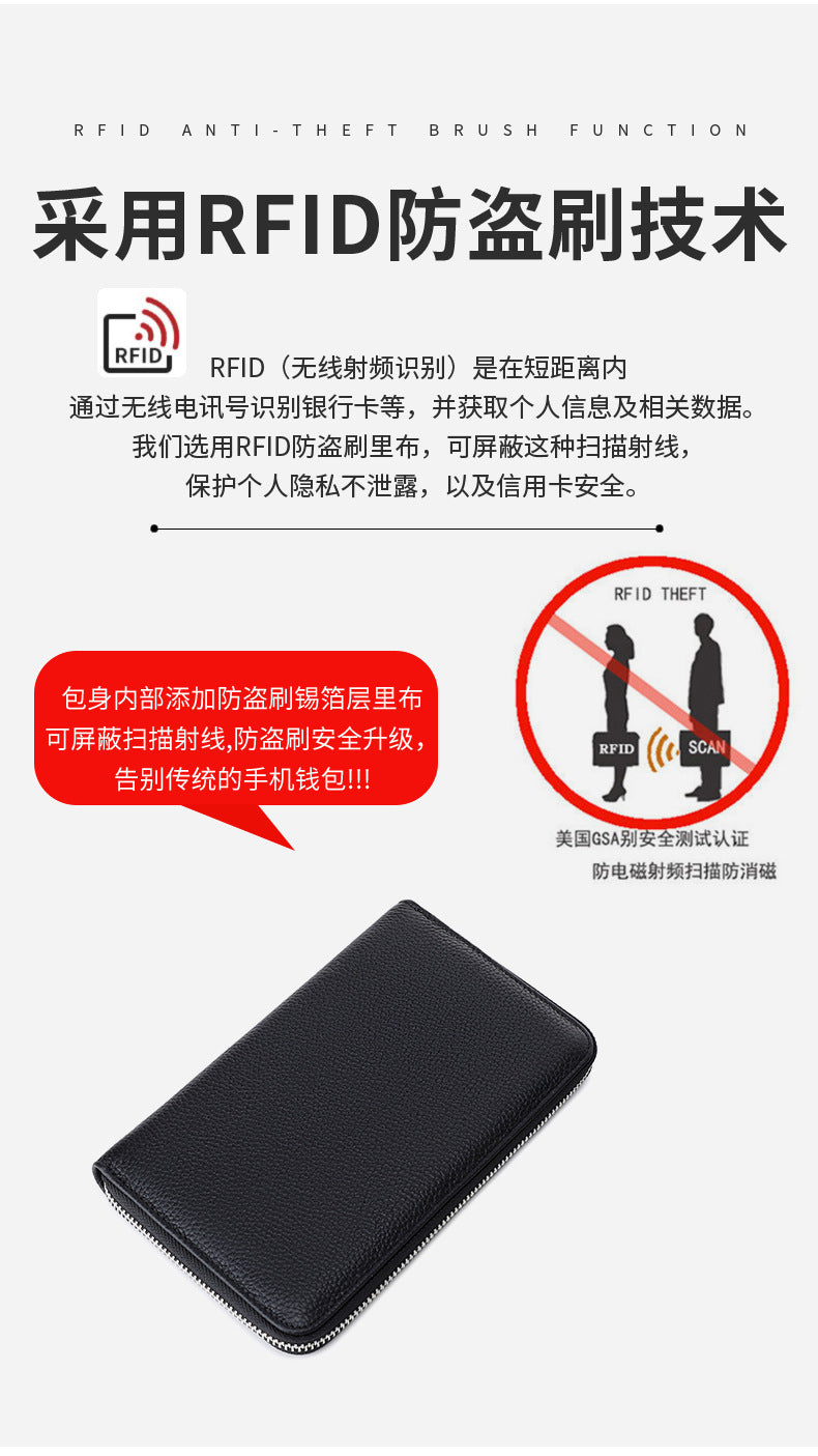 Premium RFID Leather Passport Holder Image 2