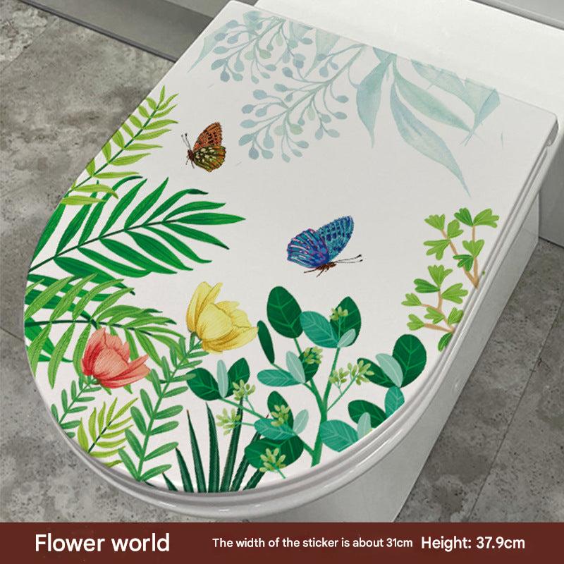 Cute Dolphin Toilet Seat Sticker Image 9