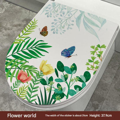 Cute Dolphin Toilet Seat Sticker Image 9