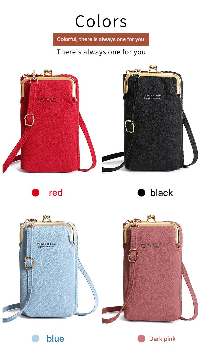 Stylish Mini Women's Phone Wallet Bag - On a Table