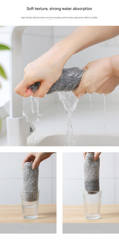Bamboo charcoal cleaning cloth image 8
