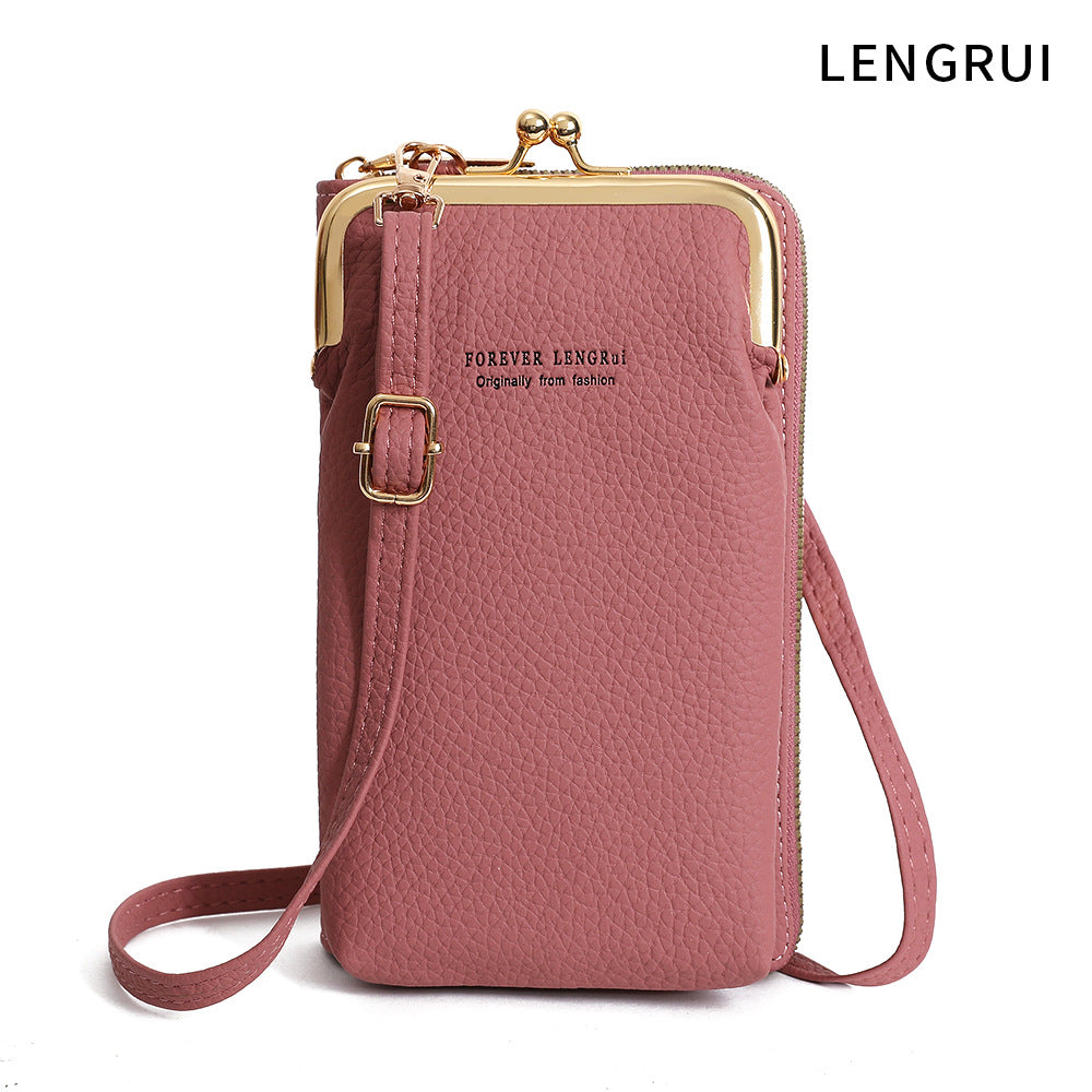 Stylish Mini Women's Phone Wallet Bag - Side View