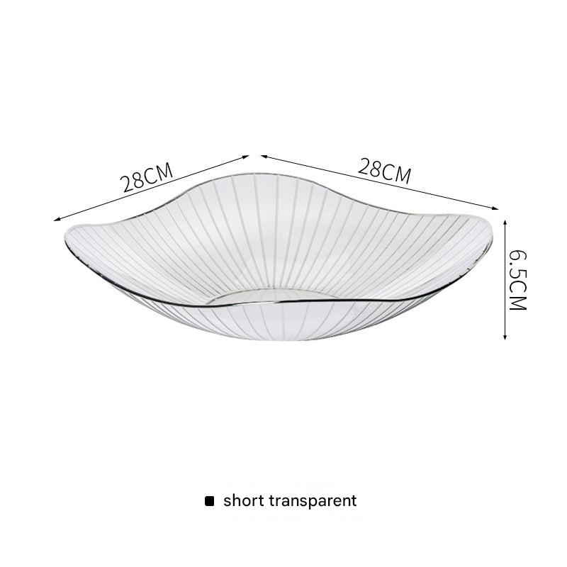 Elegant serving bowl in grey color