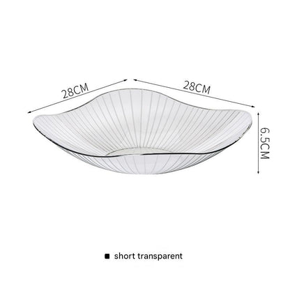 Elegant serving bowl in grey color