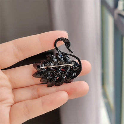Stylish Swan Brooch Pin Image 1