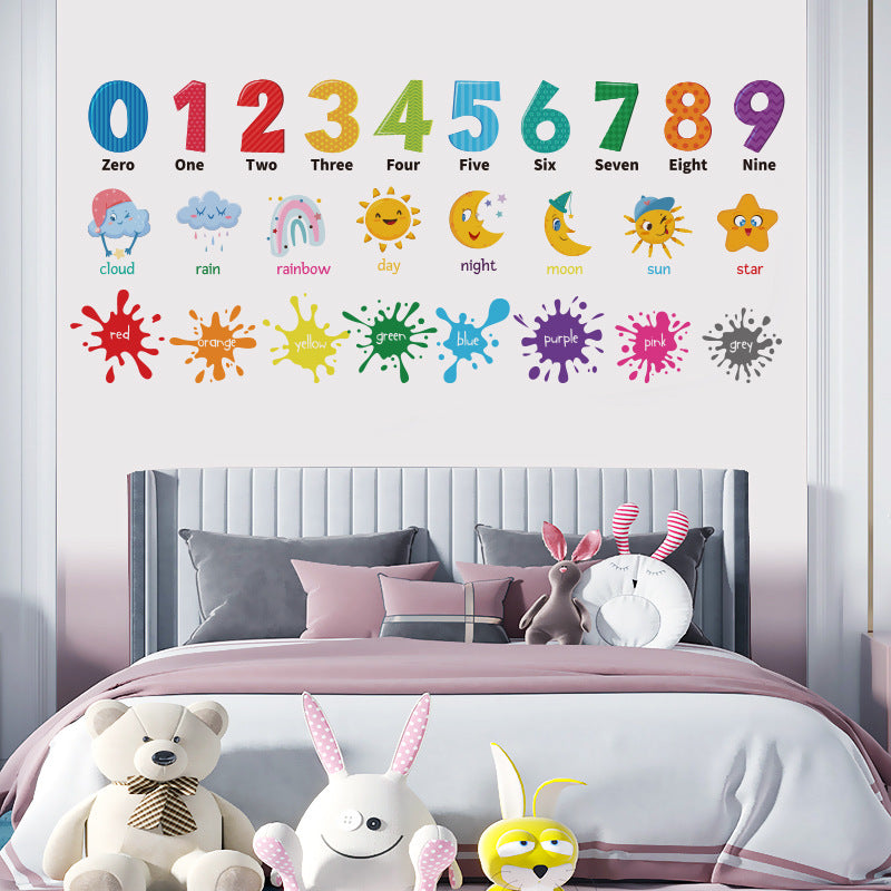 Interactive learning wall art for toddlers