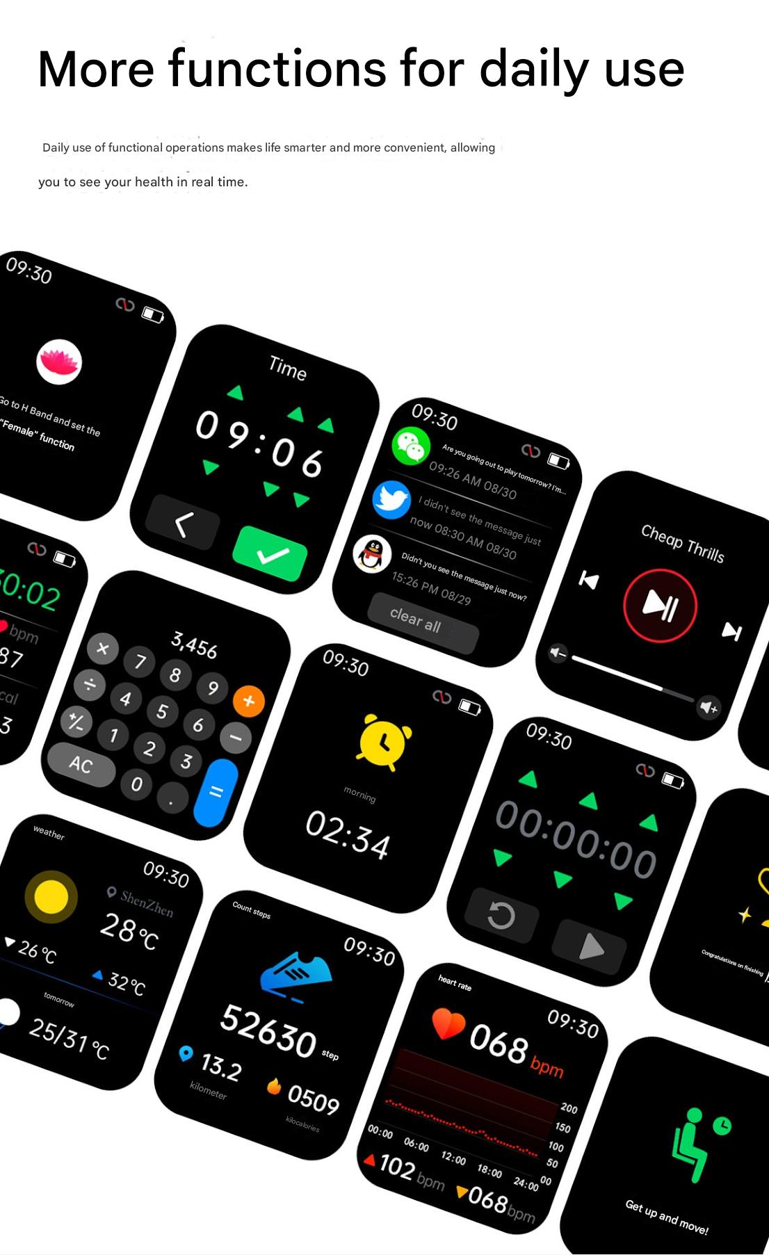 F57L Smartwatch side view