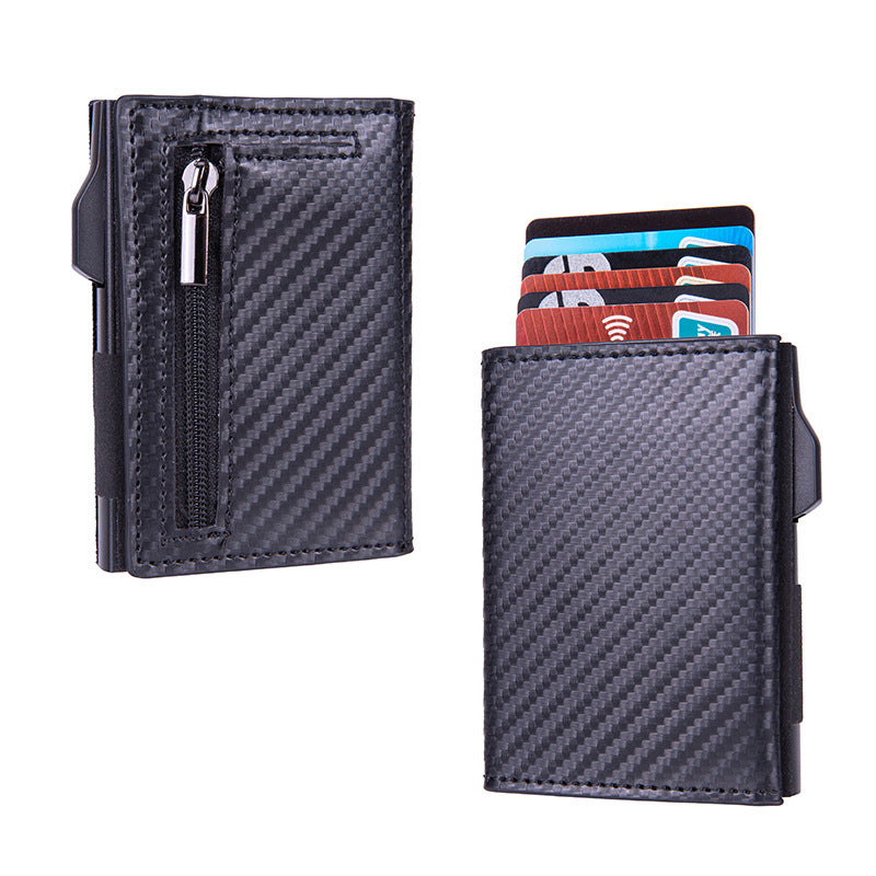 Aluminum credit card holder profile view