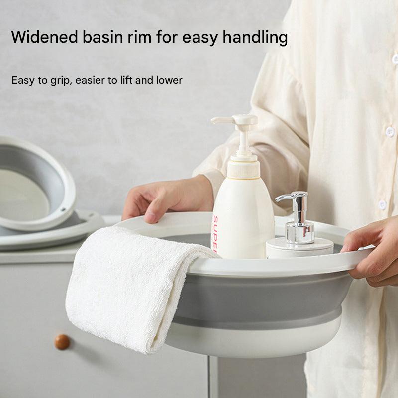 Medium gray silicone wash basin
