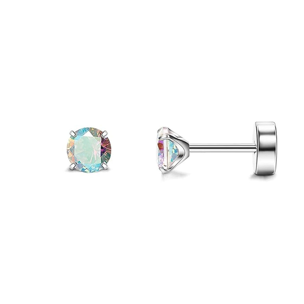 Close-up of titanium steel earrings - image 3