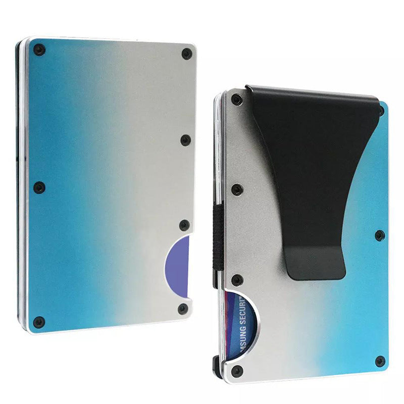 RFID blocking metal card wallet image 1