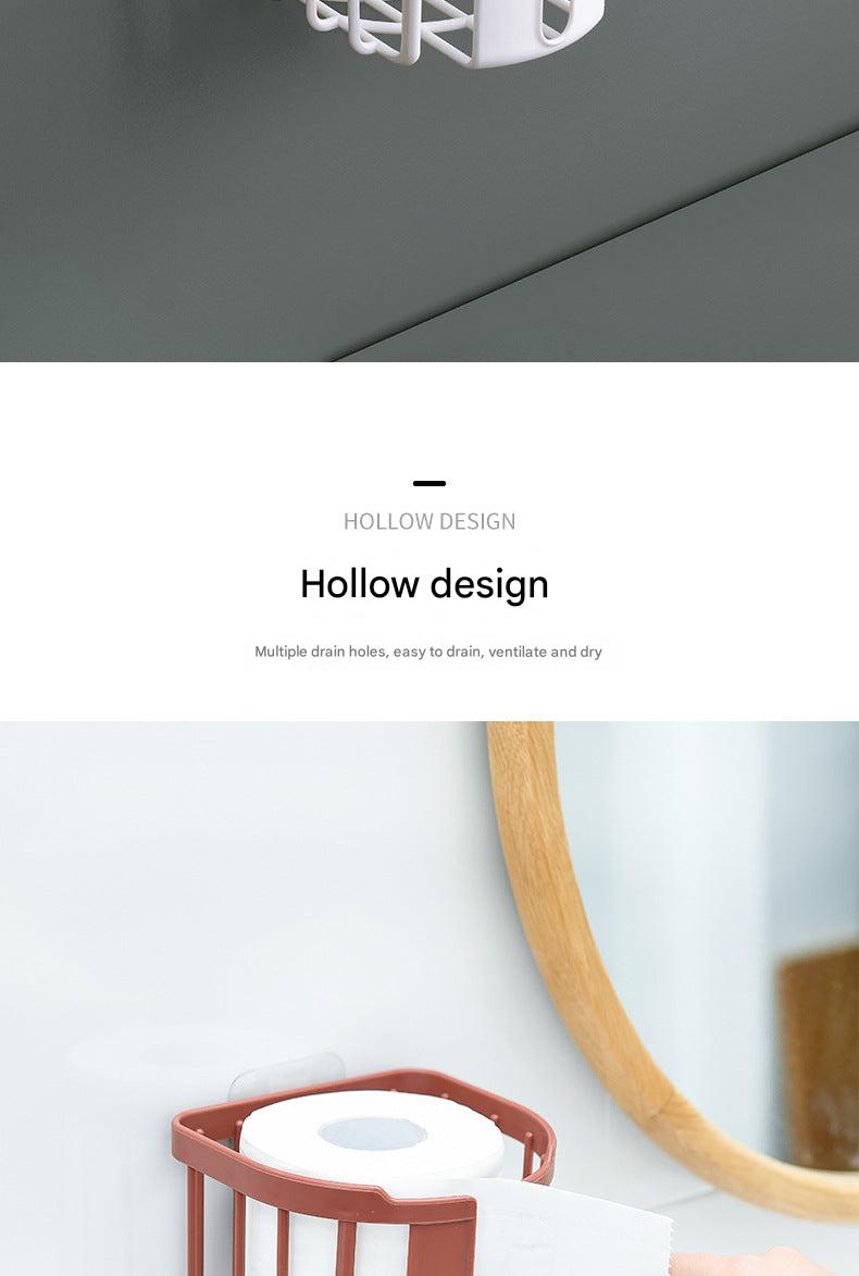 wall-mounted tissue holder in yellow