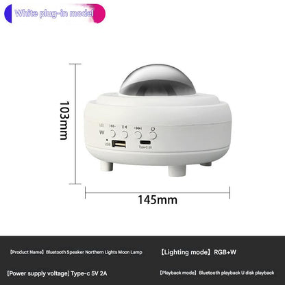 Portable Bluetooth speaker with ambient lighting