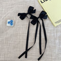 Black flowing ribbon bow *1 piece