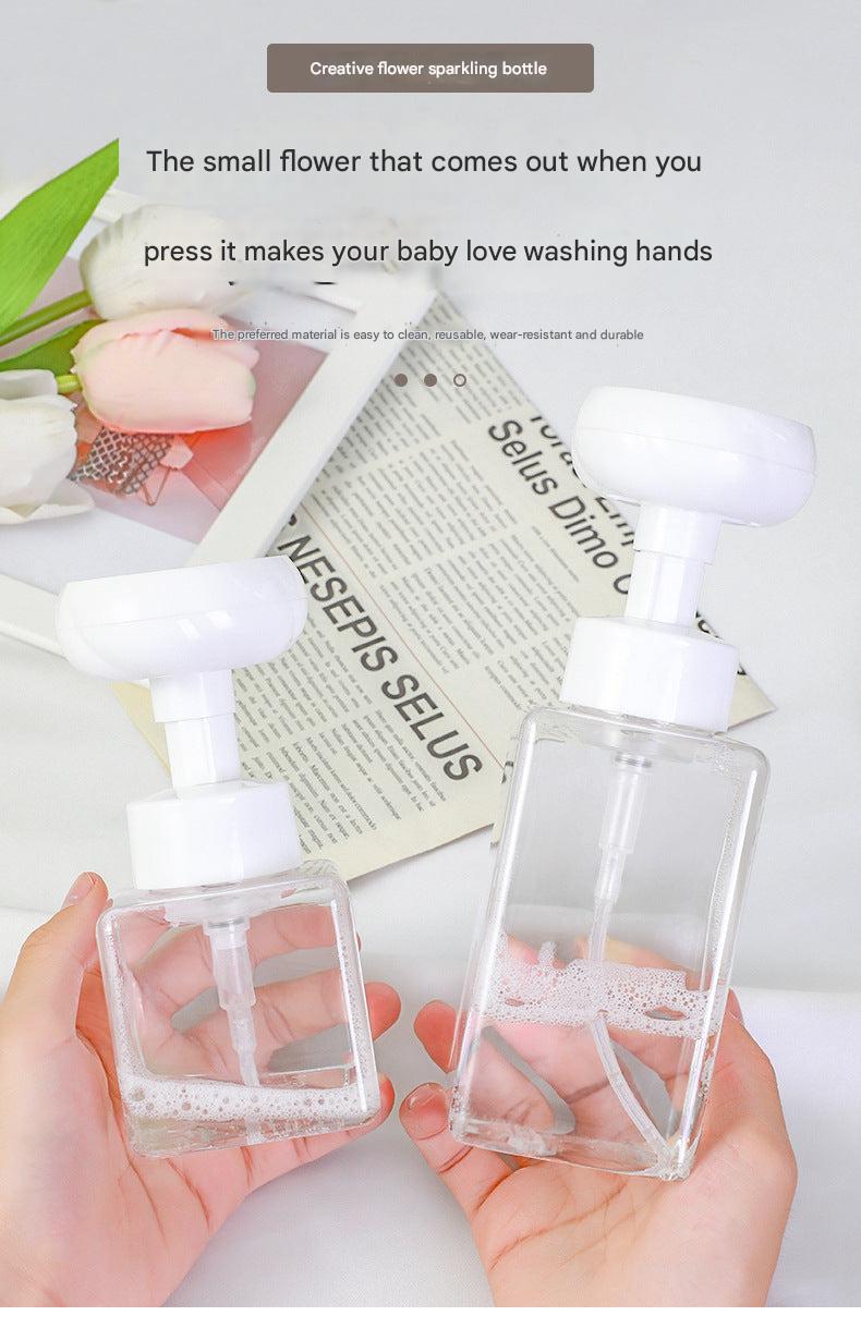 Creative Foaming Bottle Floral Design Image 1
