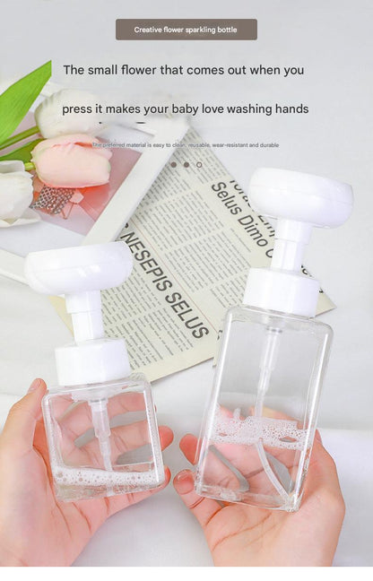 Creative Foaming Bottle Floral Design Image 1