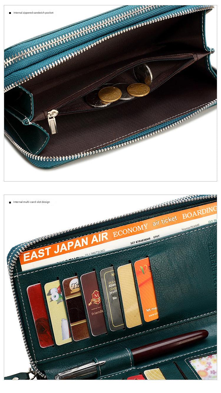 RFID-blocking women's wallet front view
