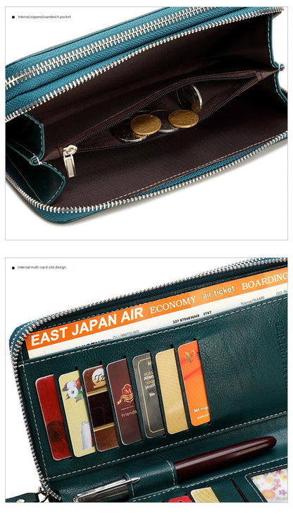 RFID-blocking women's wallet front view