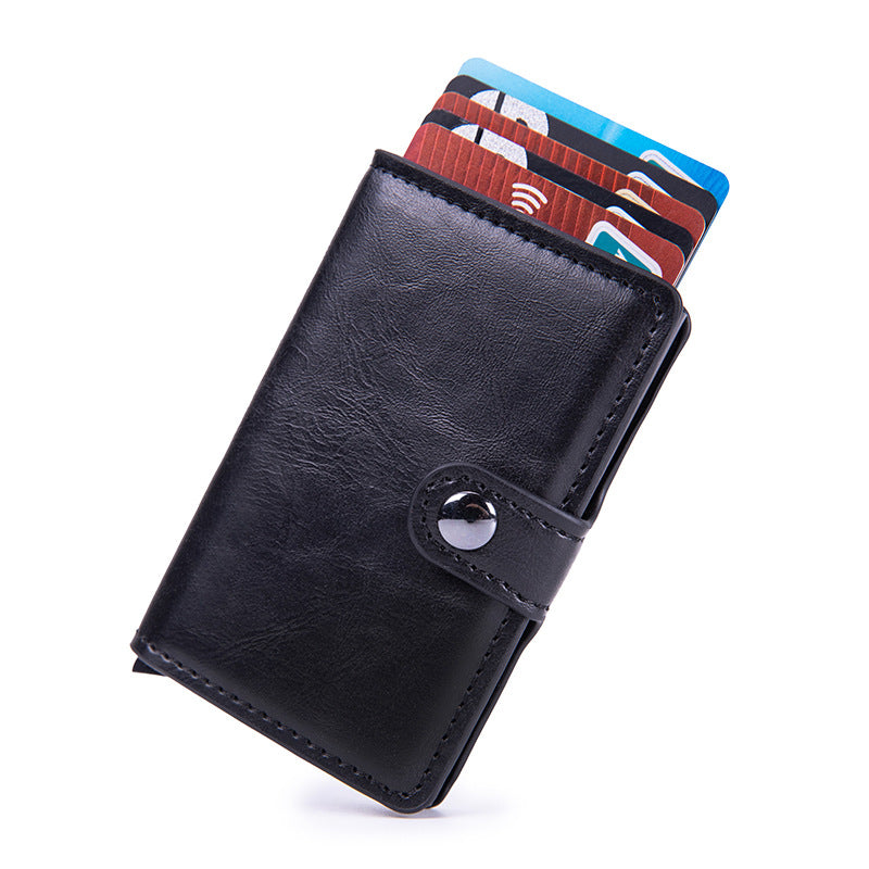 Card holder with cash and cards inside